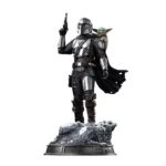 MANDALORIAN & GROGU MOVIE THE MANDALORIAN LEGACY REPLICA 1/4 STATUE - immagine 2