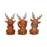 THREE WISE REINDEER FIGURE - immagine 3
