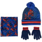 Marvel Beanie, Tube Scarf & Gloves 3-Set Spider-Man