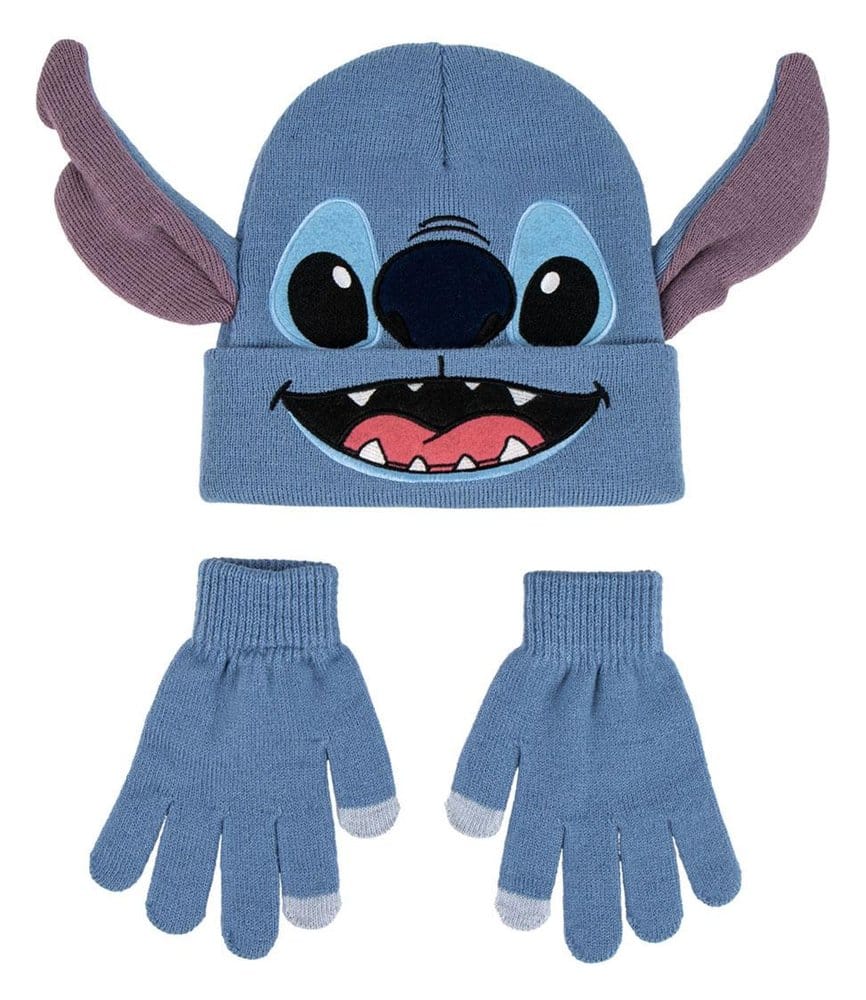 x_cer2200010574 Lilo & Stitch Beanie & Gloves 2-Set Stitch - immagine 1