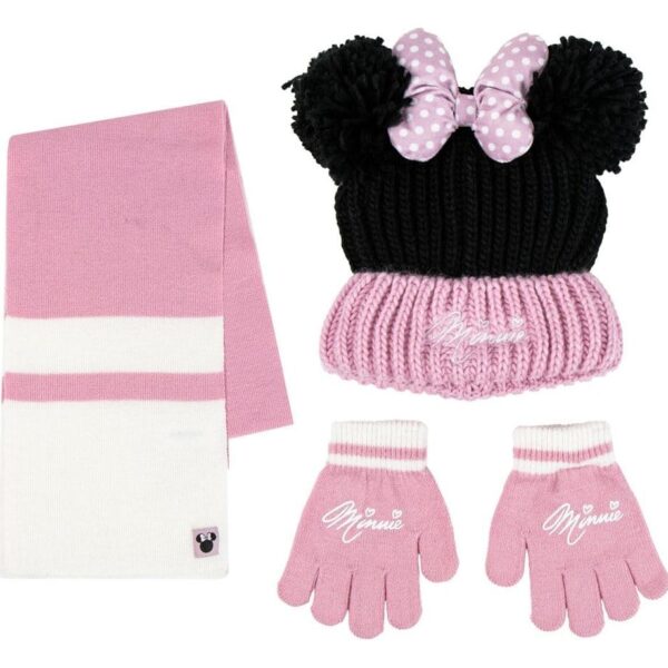 Disney Beanie, Scarf & Gloves 3-Set Minnie Mouse