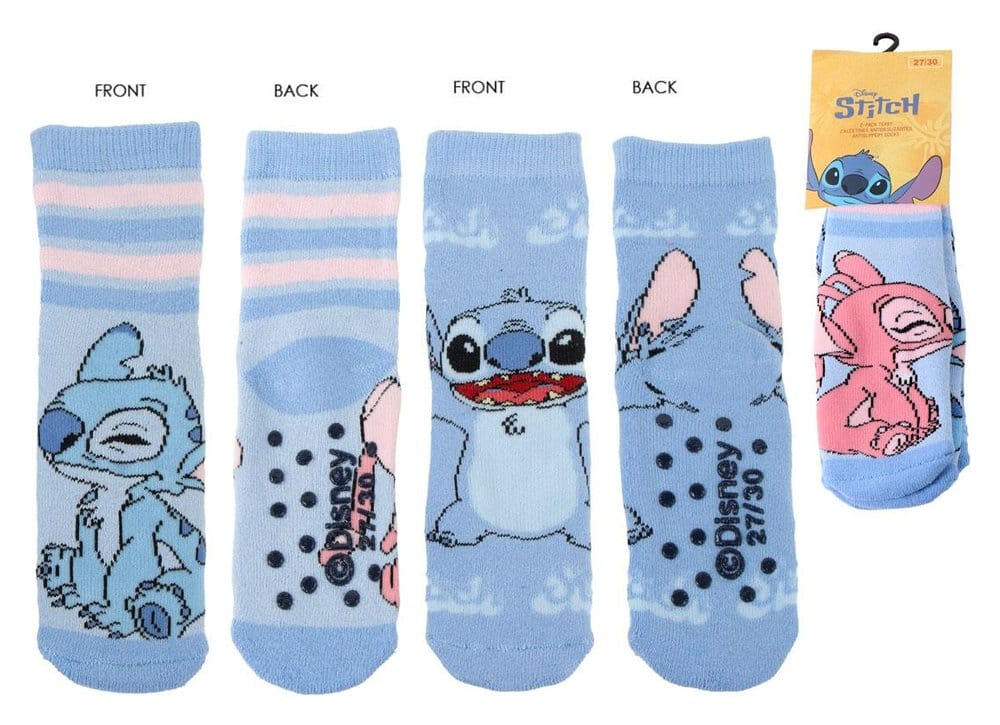 x_cer2900002978 Lilo & Stitch Anti-Slip Socks with Applications Stitch 27-34 - immagine 1