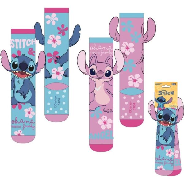 Lilo & Stitch Socks with Applications Stitch 27-34