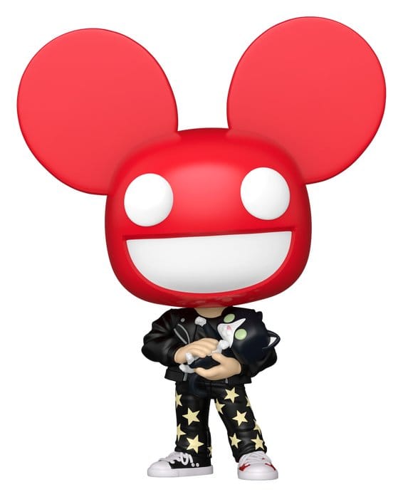 x_fk79703 Deadmau5 POP! Rocks Vinyl Figure Deadmau5 with Cat 9 cm - immagine 1