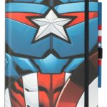 Marvel Captain America Premium Notebook with Pen Uniform A5