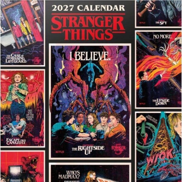 Stranger Things Wall Calendar 2027 30 x 30 cm