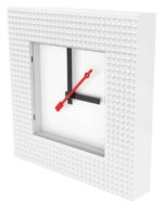 Lego Wall Clock Time by IQHK White - immagine 2