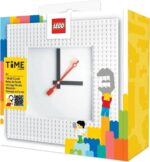 Lego Wall Clock Time by IQHK White - immagine 3