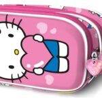 Sanrio 3D Double Pencil Case Hello Kitty Heart