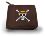 One Piece Wallet Man Zip Skull