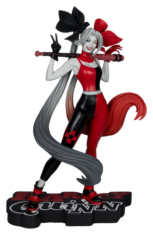 x_mcf30255 DC Direct Harley Quinn: Red, White & Black Statue 1/10 Harley Quinn by Alex Garner 21 cm - immagine 1