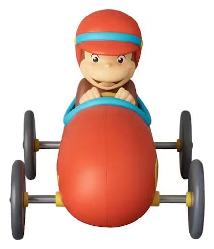 x_medi15953 Curious George UDF Mini Figure w/Cart 6 cm - immagine 1