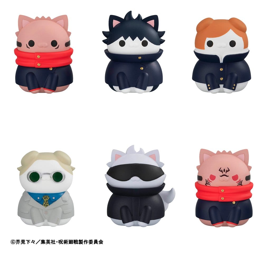 x_meho849657 Jujutsu Kaisen Mega Cat Project Mini Figures Jujutsu Cats Shibuya Incident Ver. 3 cm Blind Box Assortment (8) (Repeat) - immagine 1