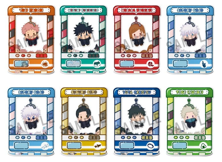 x_meho850271 Jujutsu Kaisen Chara Catcher Acrylic Figure Anime 5th Anniversary 9 cm Blind Box Assortment (8) - immagine 1