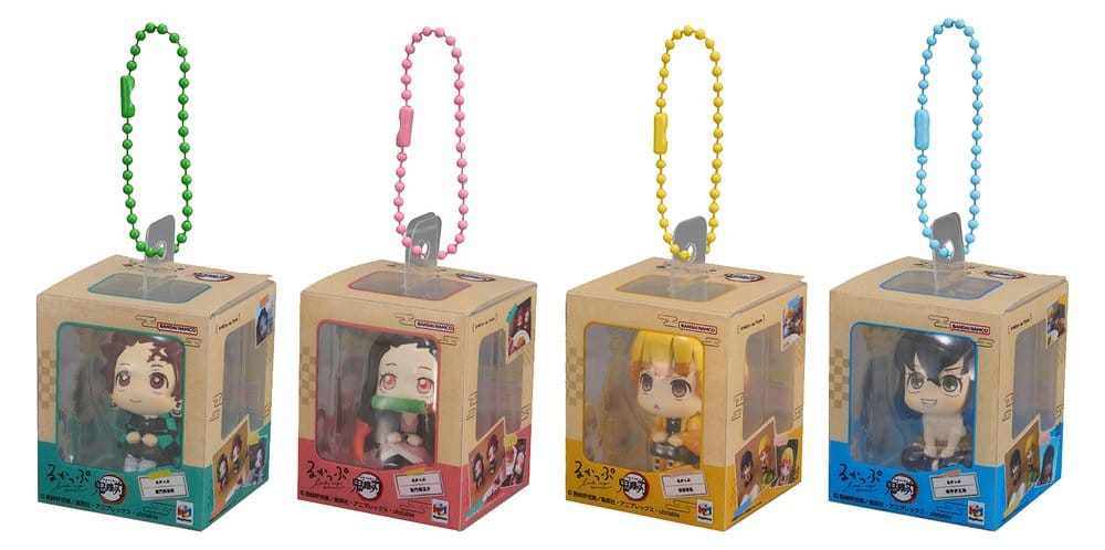 x_meho850462 Demon Slayer: Kimetsu no Yaiba Look Up Mini Figures Miniature Collection 4 cm Blind Box Assortment (4) - immagine 1