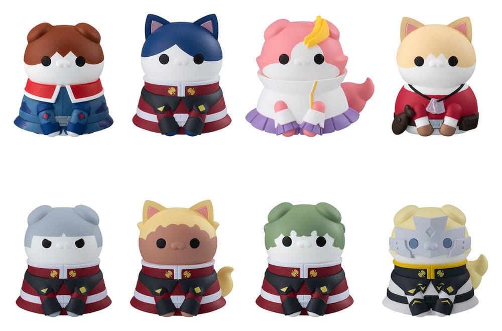 x_meho850585 Mobile Suit Gundam SEED Mega Cat Project Mini Figures Nyandam SEED Cats in Disguise Blind Box Display (8) - immagine 1
