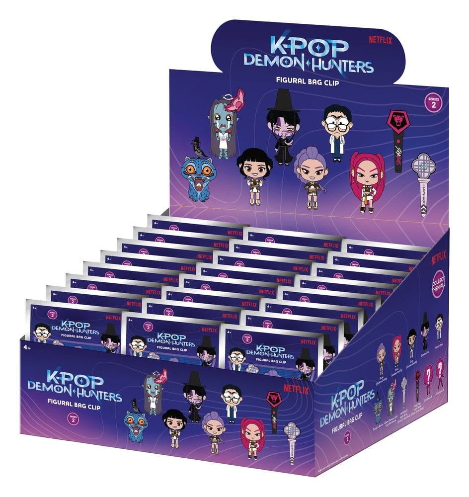 x_mngm32780 KPop Demon Hunters 3D PVC Bag Clips Series 2 Display (24) - immagine 1