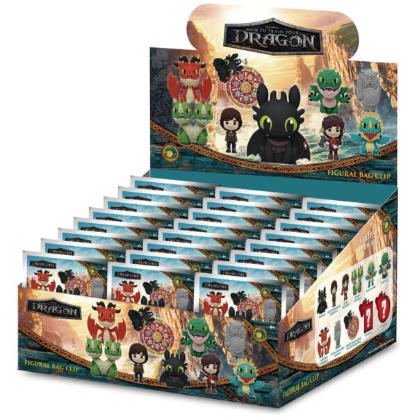 How to Train Your Dragon 3D PVC Bag Clips Series 2 Display (24)