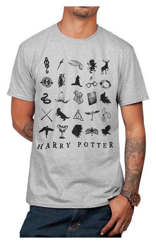 x_pe18823 Harry Potter T-Shirt Icons - immagine 1