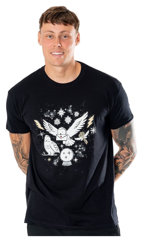 x_pe19235 Harry Potter T-Shirt Hedwig Magical Xmas - immagine 1