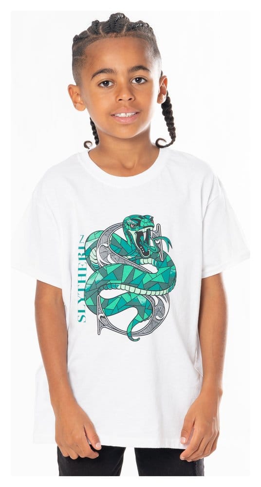 x_pe19430ktsw Harry Potter Kids T-Shirt Slytherin Mosaic - immagine 1