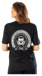 Batman T-Shirt Arkham City GCPD Front Back - immagine 2