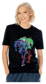 DC Comics T-Shirt The Joker Anime Red Light - immagine 3