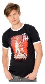 Gotham City Sirens T-Shirt Crossword Black Ringer - immagine 4