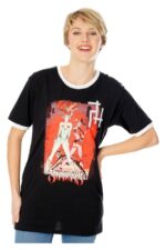 Gotham City Sirens T-Shirt Crossword Black Ringer - immagine 5