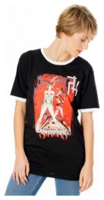 Gotham City Sirens T-Shirt Crossword Black Ringer - immagine 6