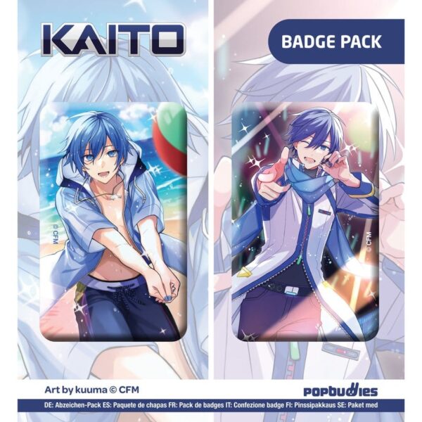 Vocaloid Button 2-Pack Kaito (Art by kuuma)