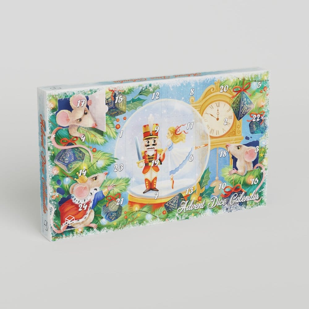 x_qws-adc107 Advent Dice Calendar Nutcracker - immagine 1
