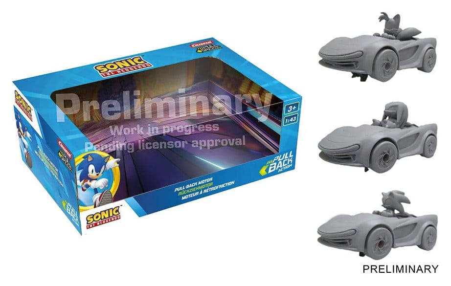 x_rev15813042 Sonic the Hedgehog Pull & Speed Pull-back car Sonic Racing CrossWorlds - Pack of 3 - immagine 1