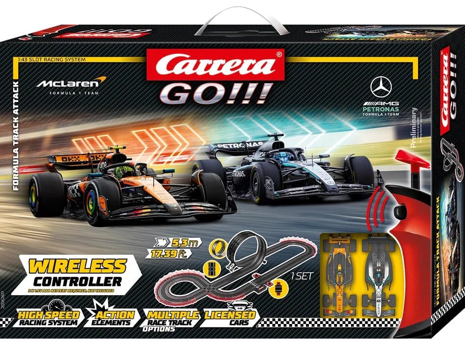 x_rev20062617 Carrera GO!!! Slot Car Track Set Formula Track Attack - immagine 1