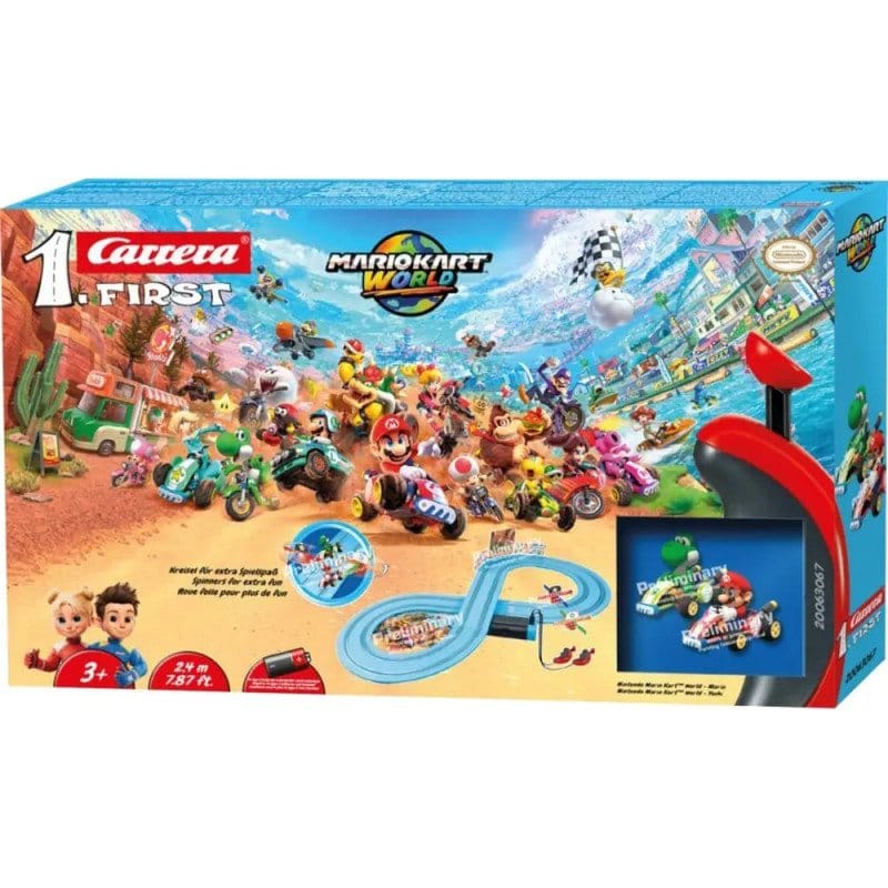 x_rev20063067 Nintendo Mario Kart Carrera First Race Track Set Mario Kart World Mario vs. Yoshi - immagine 1