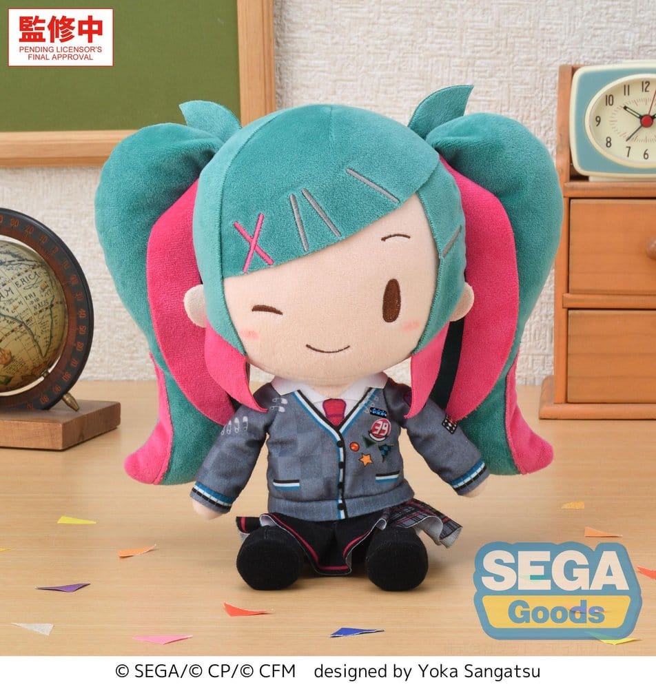 x_sega56909 Hatsune Miku: Colorful Stage! Plush Figure fuwa petit M -School SEKAI Hatsune Miku- - immagine 1