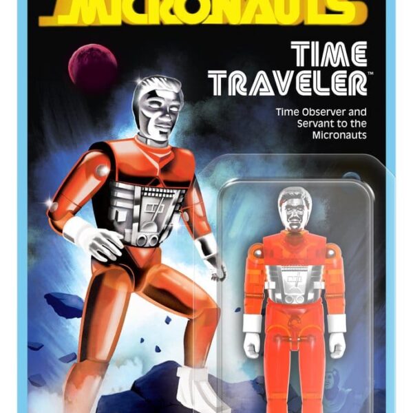 Micronauts ReAction+ Action Figure Wave 04 Time Traveler (Translucent Orange)