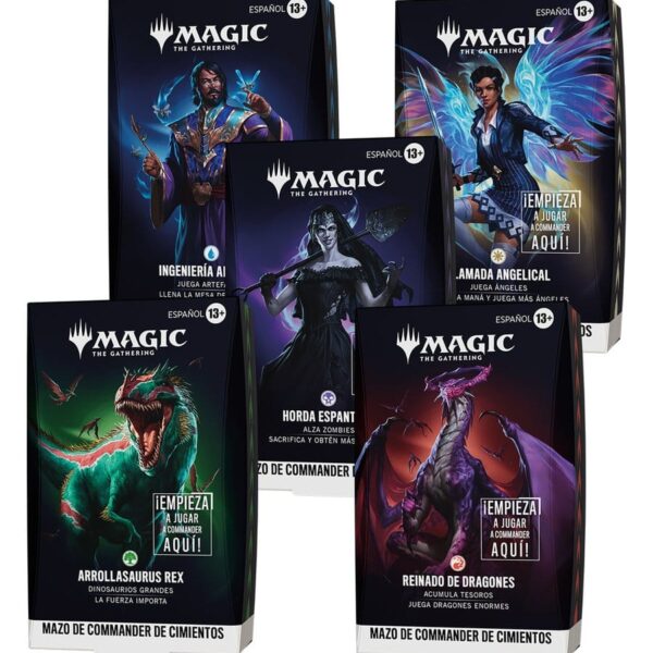 Magic the Gathering Foundations Commander Decks Case (5) spanish
