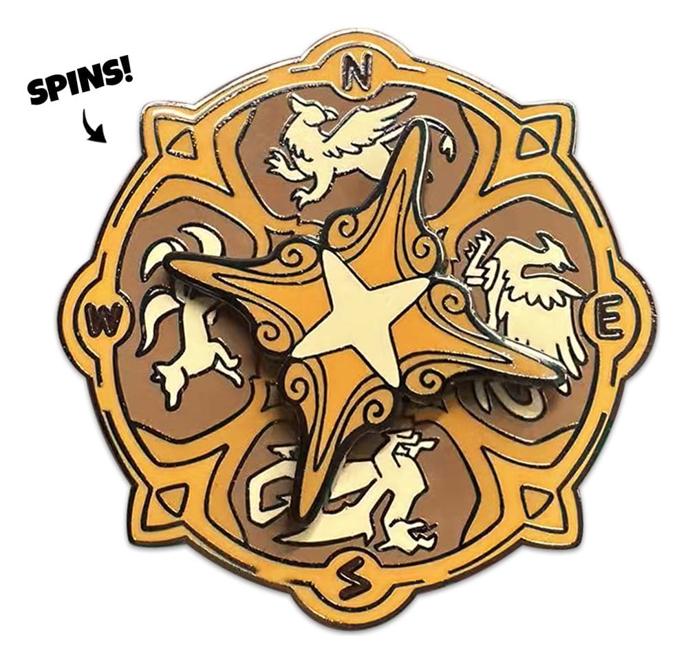 x_yoto71279 Quincy's Tavern Pin Badge Compass 5 cm - immagine 1