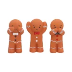 THREE WISE GINGERBREAD FIGURE