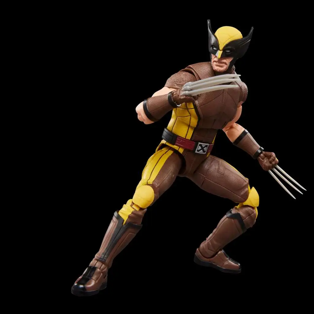111642__772516748 MARVEL LEGENDS DEADPOOL AND WOLVERINE WOLVERINE BROWN SUIT ACTION FIGURE - immagine 1