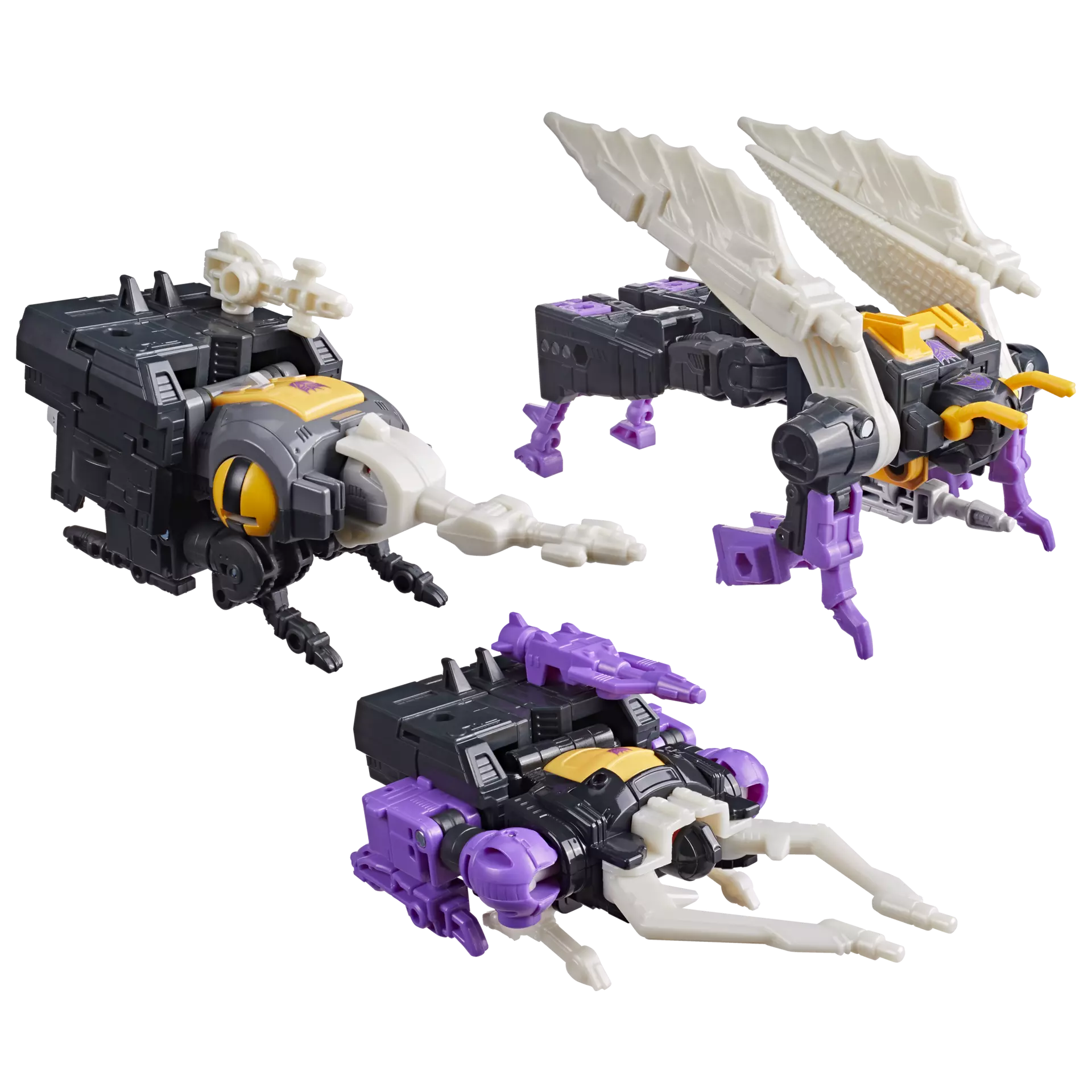 115154__1df13d79 TRANSFORMERS THE MOVIE MTMTE INSECTICONS BOMBSHELL SHRAPNEL AND KICKBACK ACTION FIGURES - immagine 1