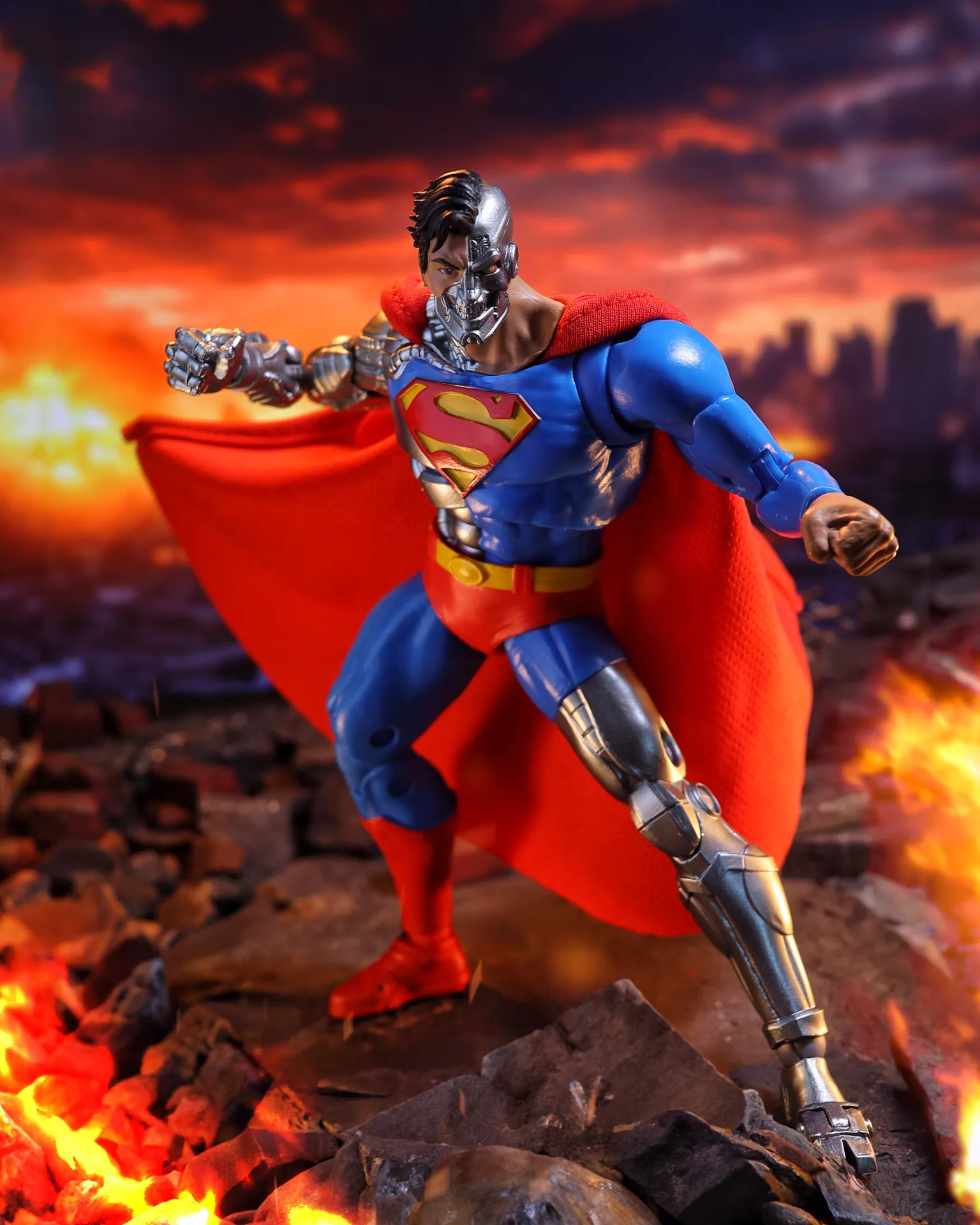 115210__a4d24fc1 MCFARLANE VAULT DC MULTIVERSE 7INCH CYBORG SUPERMAN ACTION FIGURE - immagine 1