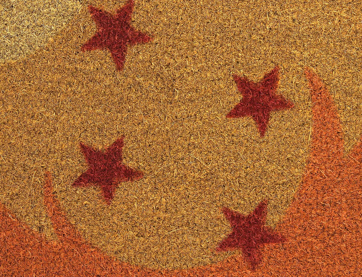 115223__1af9746c DRAGON BALL 4 STARS ROUND DOORMAT - immagine 1