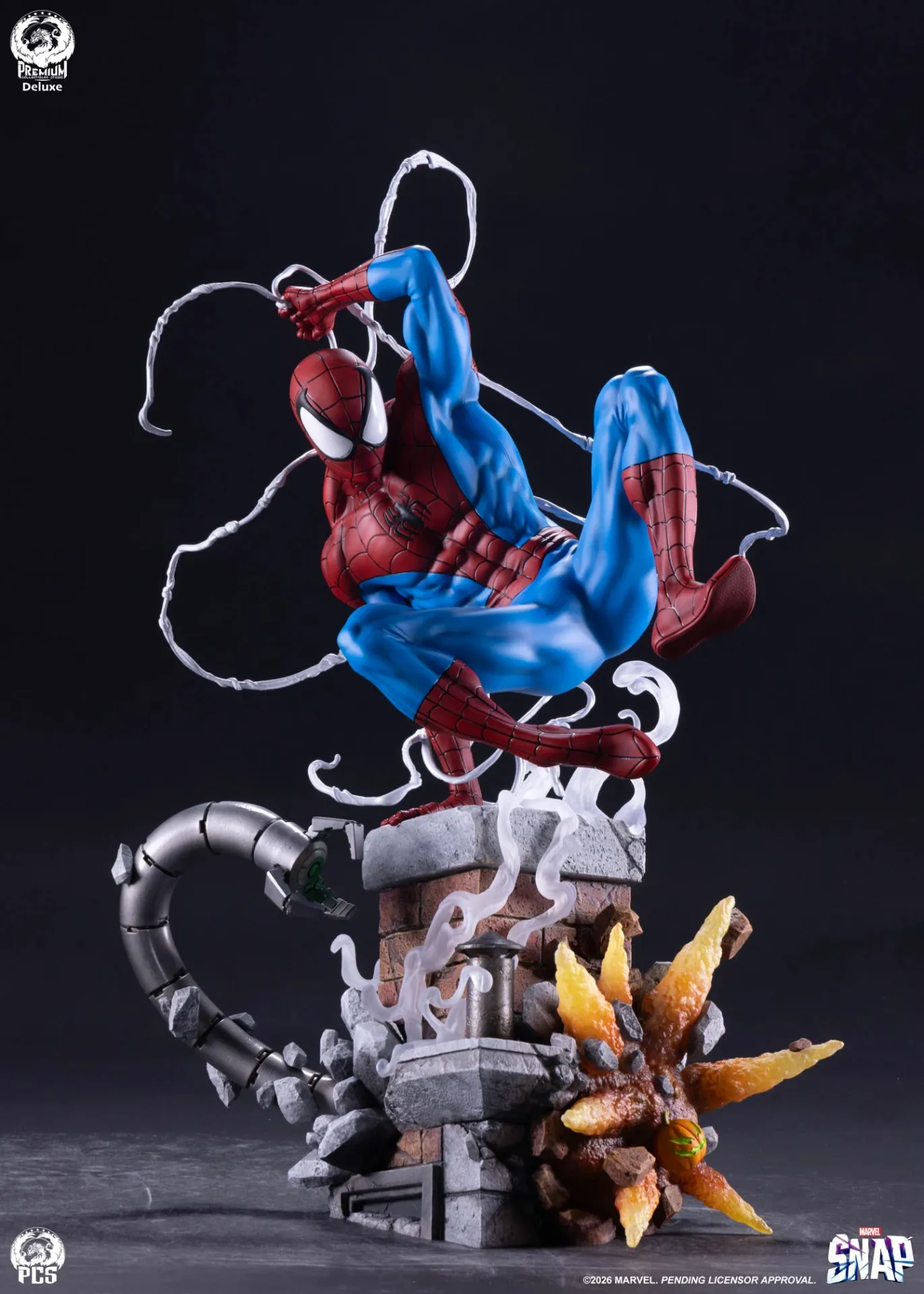 115256__d09e70c5 MARVEL SNAP SPIDER-MAN 1:3 SCALE STATUE DELUXE EDITION - immagine 1
