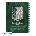 ATTACK ON TITAN LEVI SPIRAL NOTEBOOK