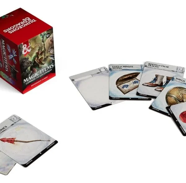 DUNGEONS & DRAGONS REFERENCE CARDS MAGIC ITEMS (COMMON AND UNCOMMON) ENG