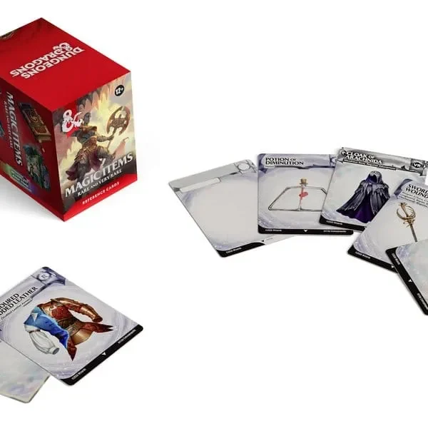 DUNGEONS & DRAGONS REFERENCE CARDS MAGIC ITEMS (RARE AND VERY RARE) ENG