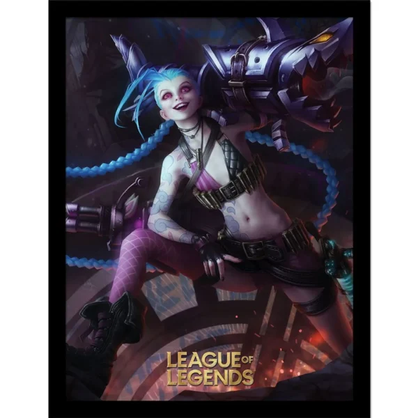 LEAGUE OF LEGENDS JINX COLLECTOR PRINT