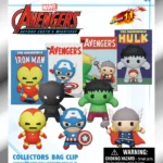 AVENGERS 60TH COMIC COVERS BAG CLIP BLIND BOX DISPLAY (24)